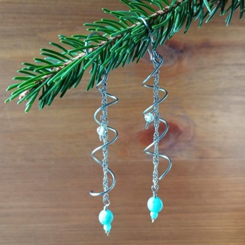Boucles d&rsquo;oreilles « Éclat de glace »