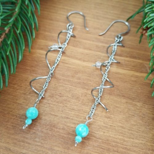 Boucles d&rsquo;oreilles « Éclat de glace »