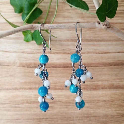 Boucles d&rsquo;oreilles « Baie givrée »