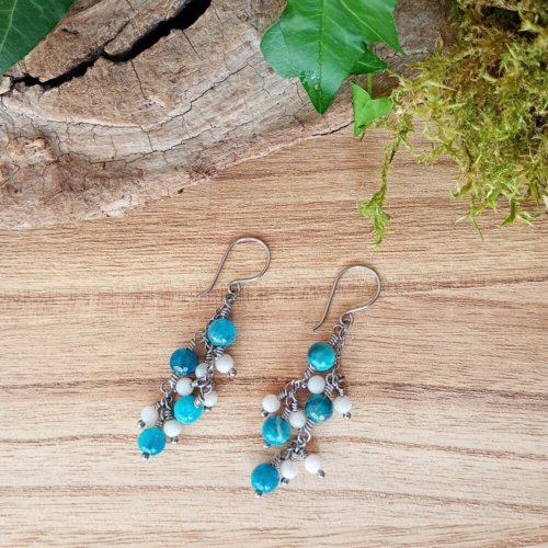 Boucles d&rsquo;oreilles « Baie givrée »