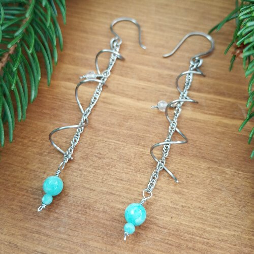 Boucles d'oreilles "Éclat de glace"